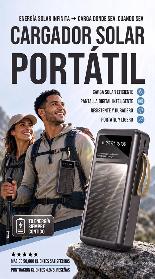 cargador solar portatil